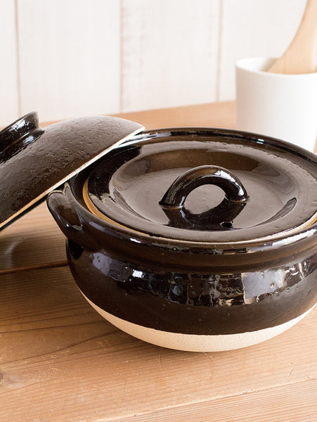 Koiga Iga Earthenware Double Lid Rice Cooker