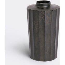 Jurokumen Faceted Brass Flower Vase- GUSOKU 10