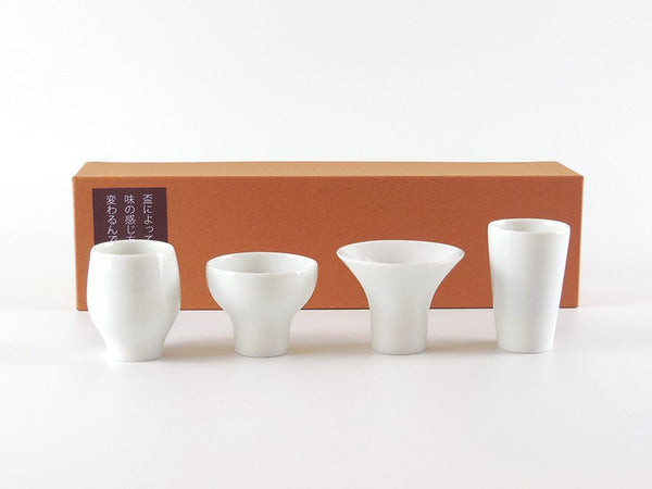 Ikkon-hai Set of 4 Sake Tasting or Demitasse Sipping Cups