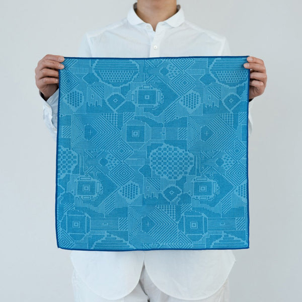 Sashiko Geometric Furoshiki Cloth