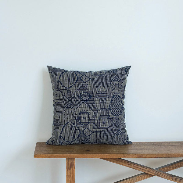 Sashiko Geometric Cushion Covers
